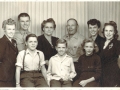 Benjamin Holley family. His wife's name is Kate. Picture taken about 1942