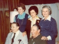 Left to right back row: Wanda, Lorraine, Marie. Front row: Rondo, Holley. Grandma party April 1980.