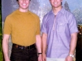 Hal and Randy Jorgensen. Picture taken at Marvin and Lorraine Wray's home in 1975 at a cousin's party.