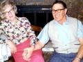Eva and Holley Manwaring. Picture taken at Marvin and Lorraine Wray's home in 1975 at a cousin's party.